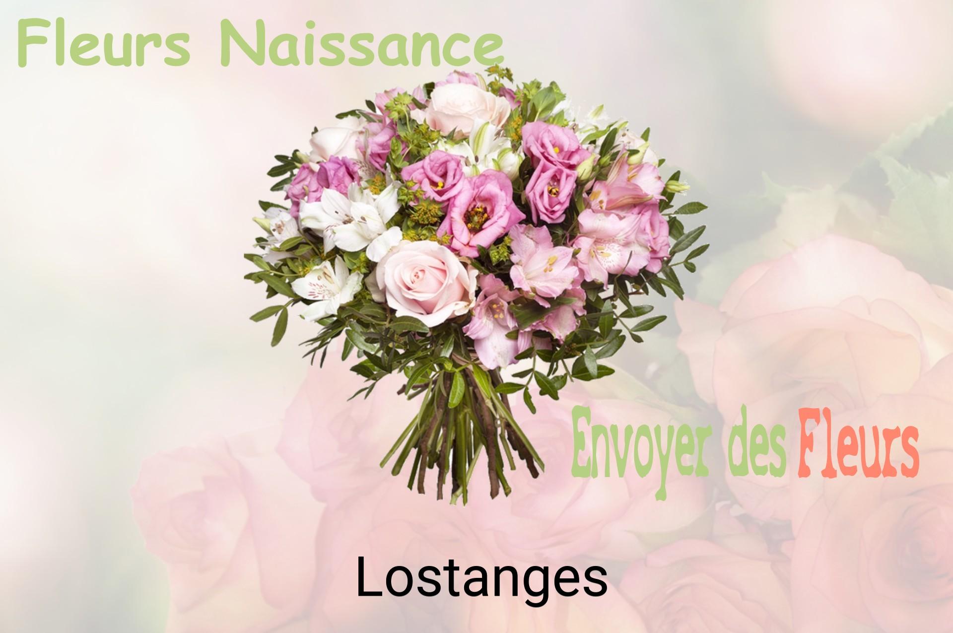 Bouquet de fleurs de naissance livré à Lostanges